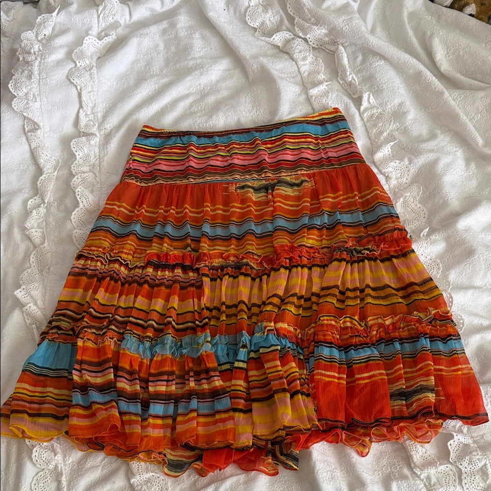 Nique Vibrant Striped A-Line Skirt
Rodeo Time Houston!!